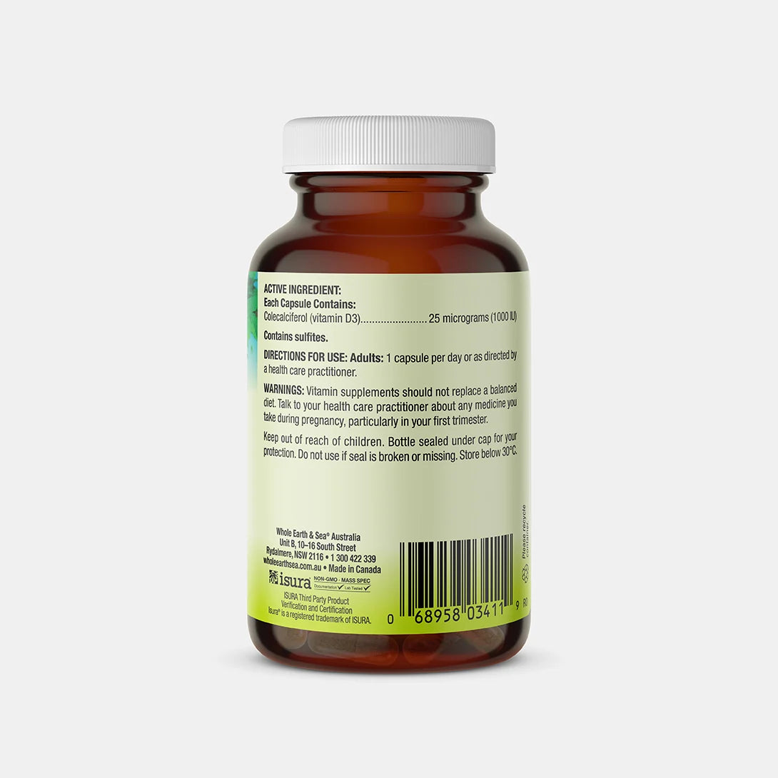 Whole Earth & Sea Vegan Vitamin D3 (90 capsules)