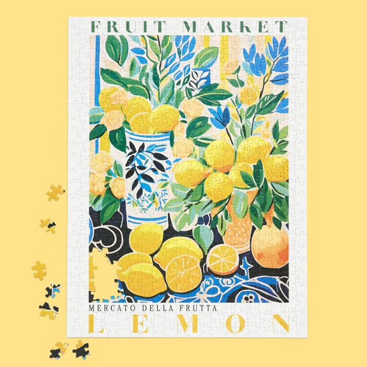 WerkShoppe Jigsaw Puzzle 500 Piece - Fruit Market Lemons