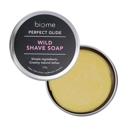 Biome Wild Shave Soap in Tin 120g