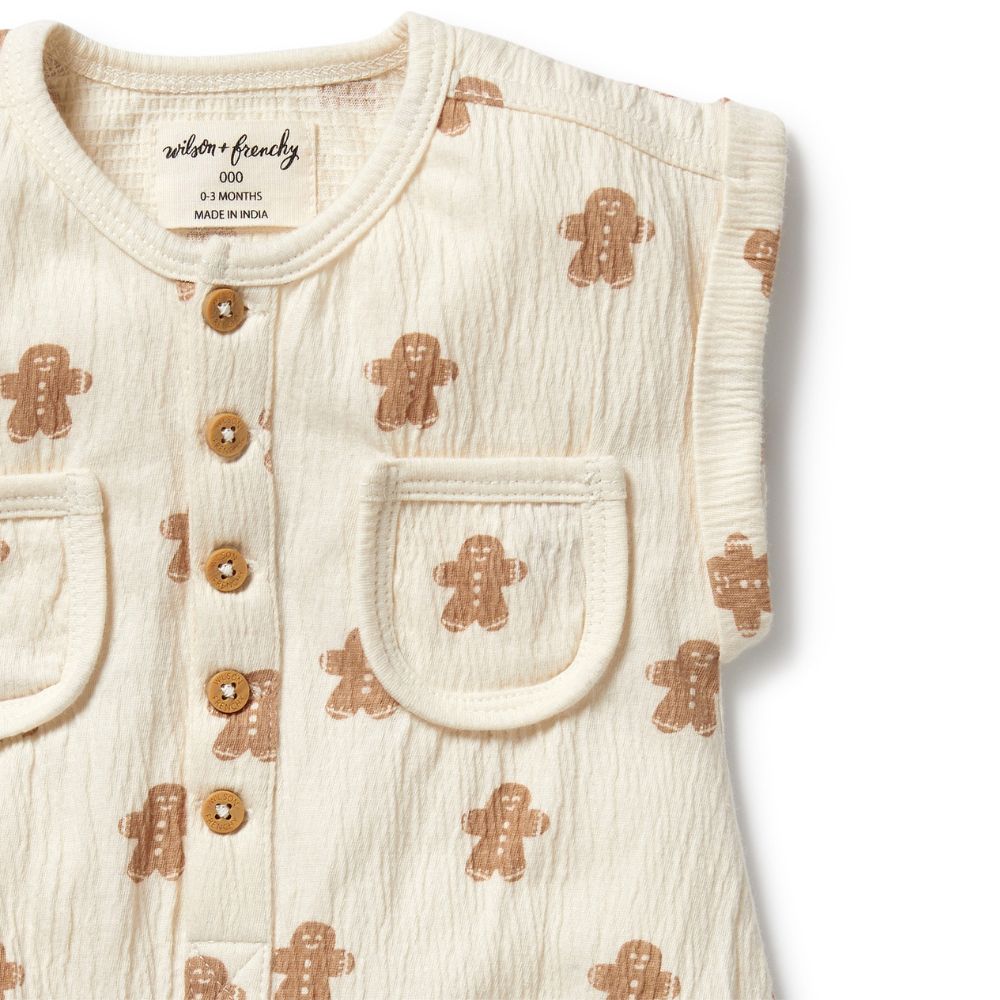 Wilson & Frenchy Organic Crinkle Growsuit - Spice & Nice