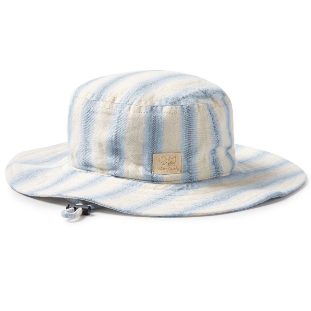Wilson & Frenchy Organic Sun Hat - Deep Blue Stripe