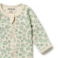 Wilson & Frenchy Organic Zipsuit with Feet - Periwinkle