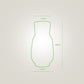 Matteurs Cotton Stone Vase - Stem (dash dash texture)