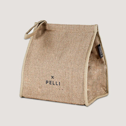 Pelli Big Break JUTE Insulated Lunch Bag