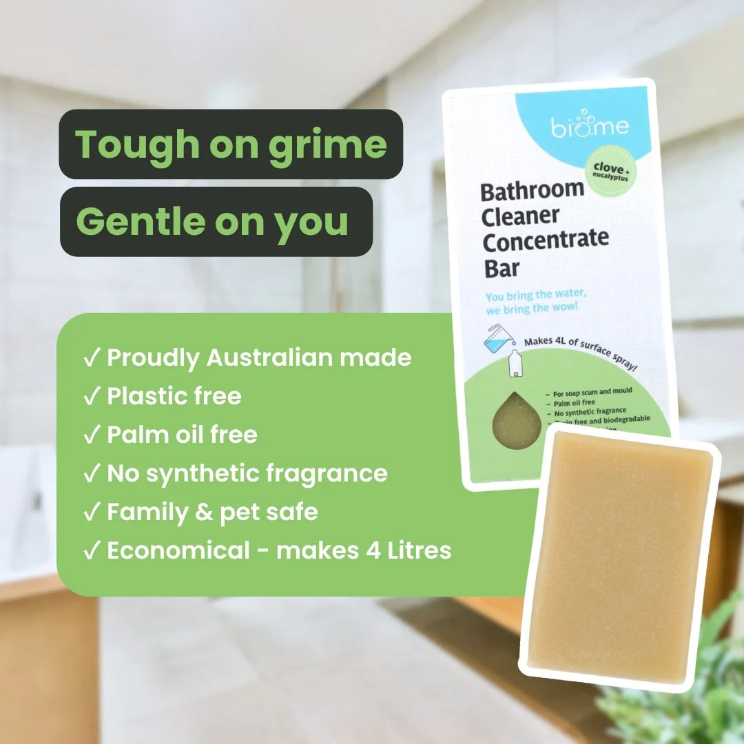 Biome Bathroom Cleaner with FREE Glass Spray Bottle Bundle