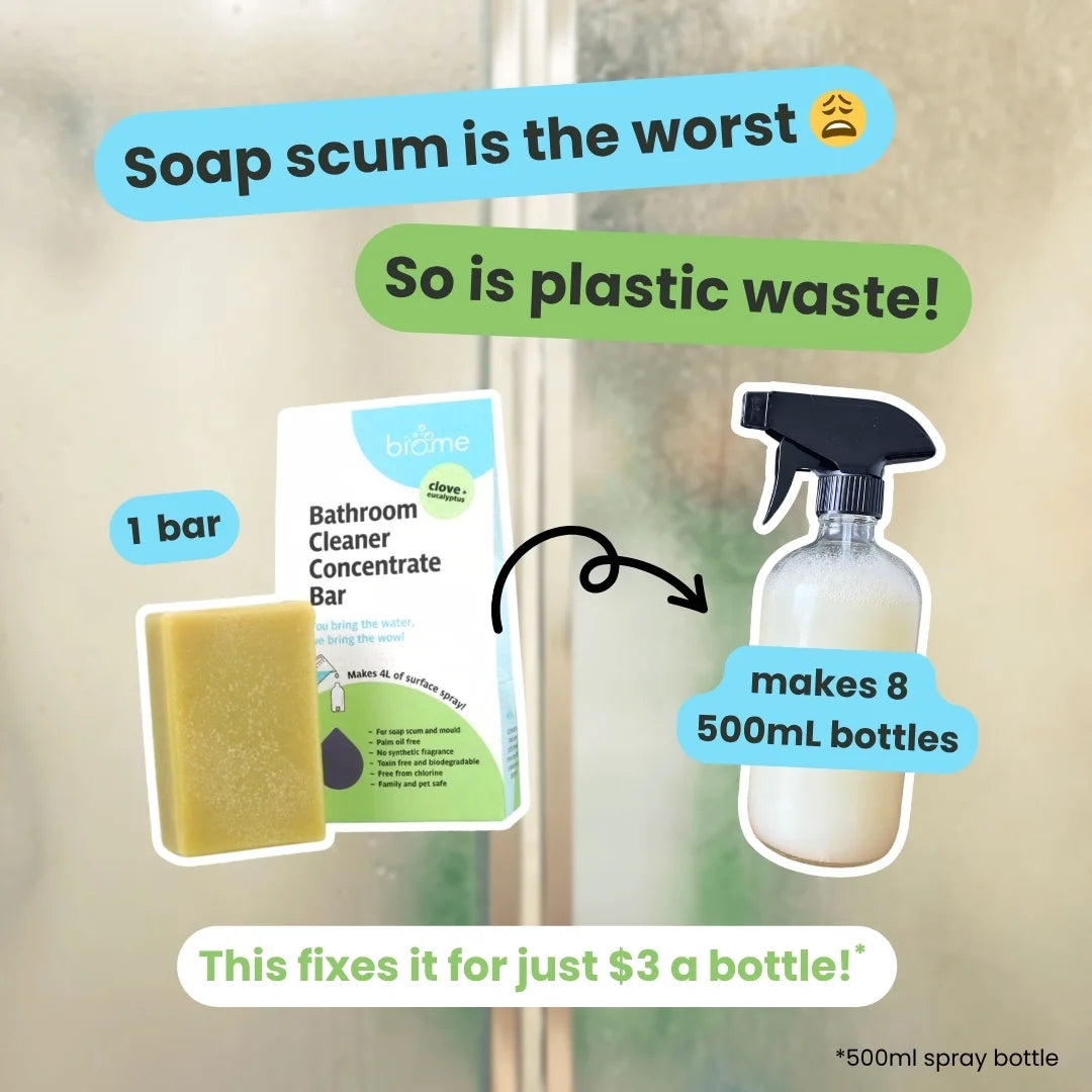 Biome Bathroom Cleaner with FREE Glass Spray Bottle Bundle