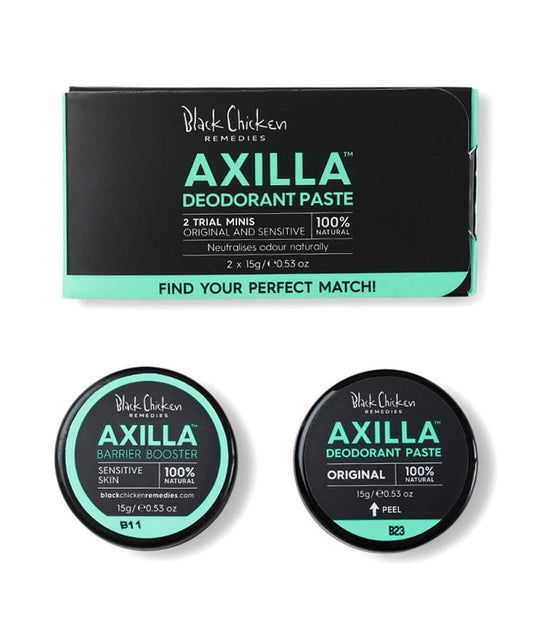 Black Chicken Remedies Deodorant Paste Axilla - Original/Sensitive Mini Trial 2pk