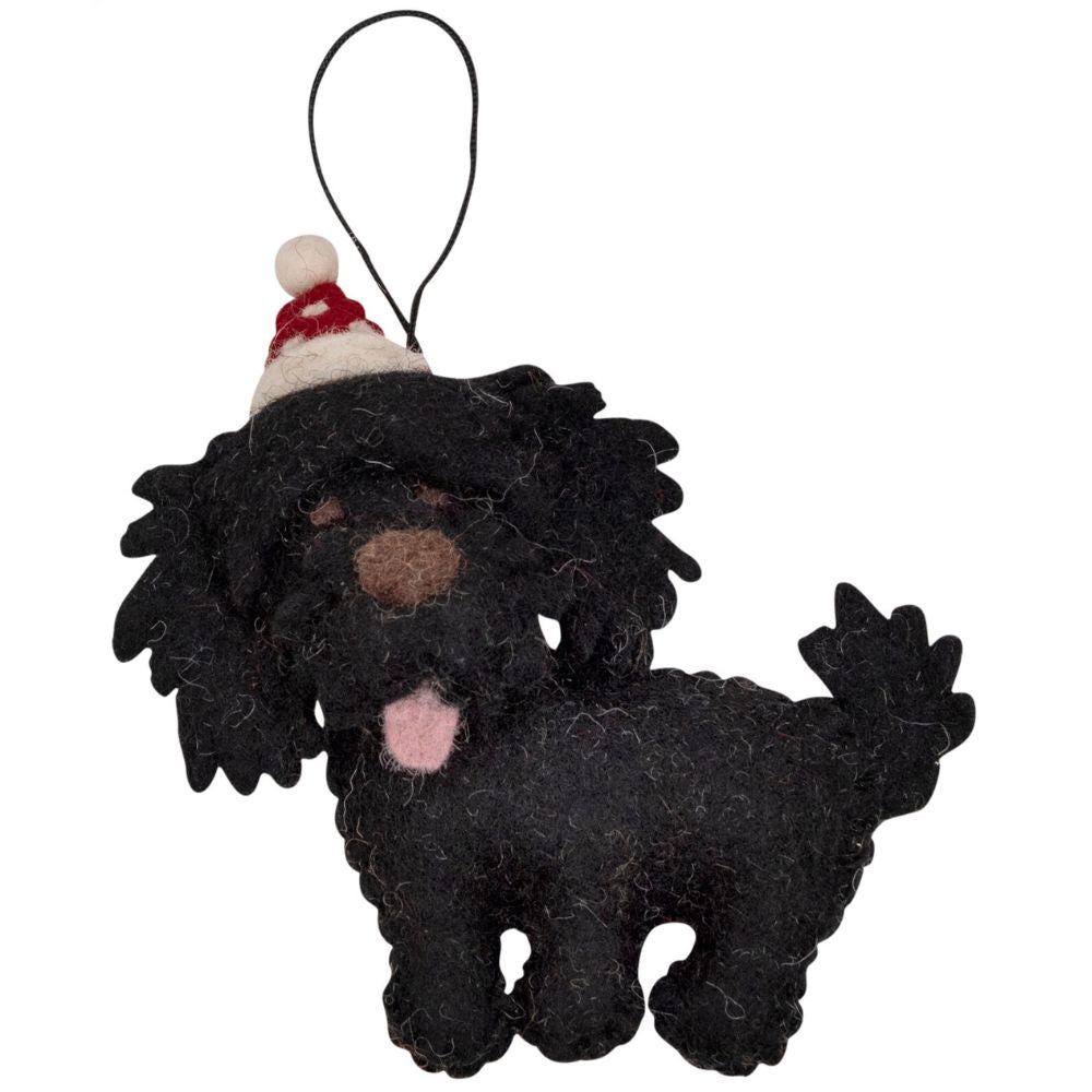 Fairtrade Felt Christmas Decoration - Cavoodle