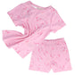 Children's Organic Cotton Short Pyjama Set - Mermaids Pink