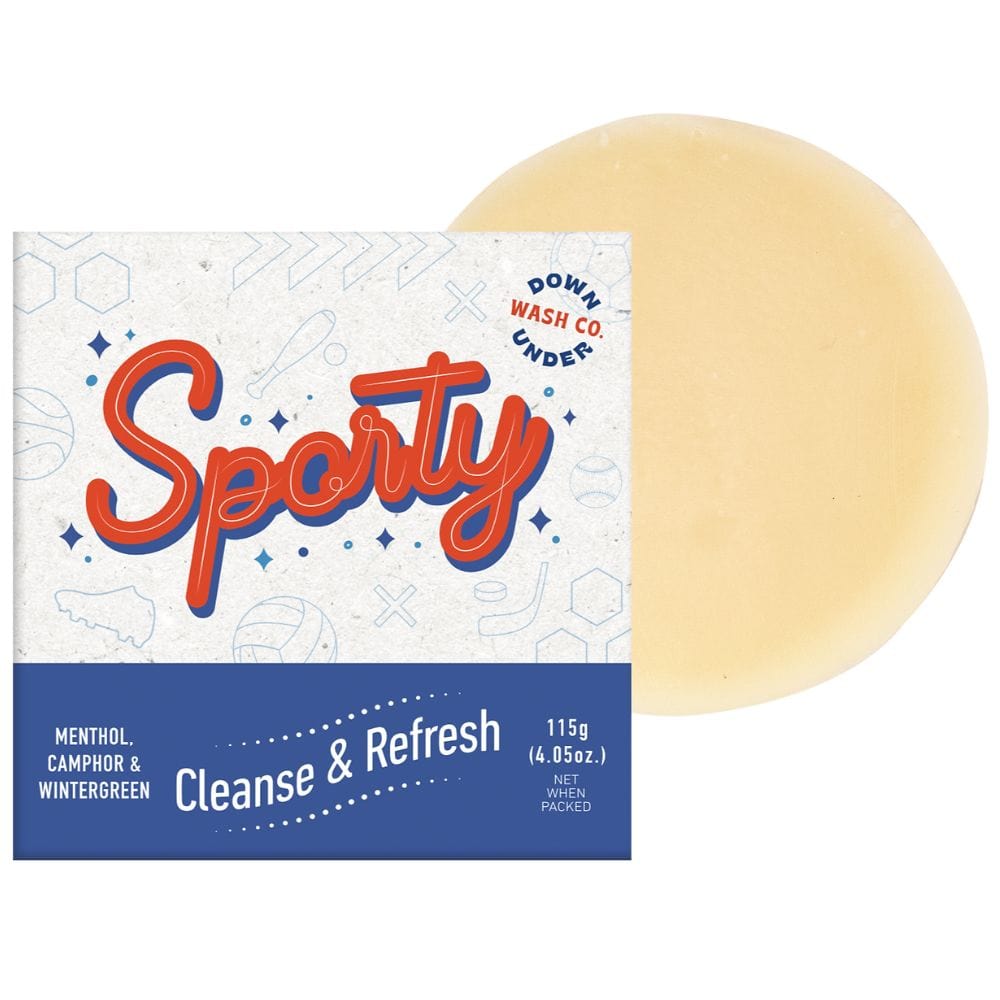 Downunder Wash Co Sporty Cleanse & Refresh Soap Bar 115g