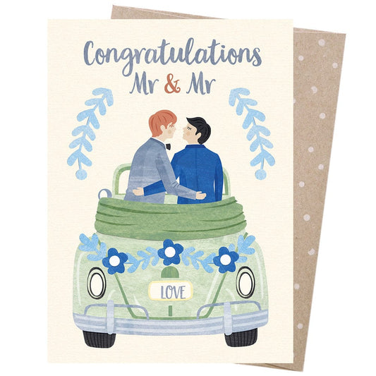 Earth Greetings Card - Groom's Honeymoon