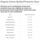 Organic Cotton Quilted Mattress Protectors