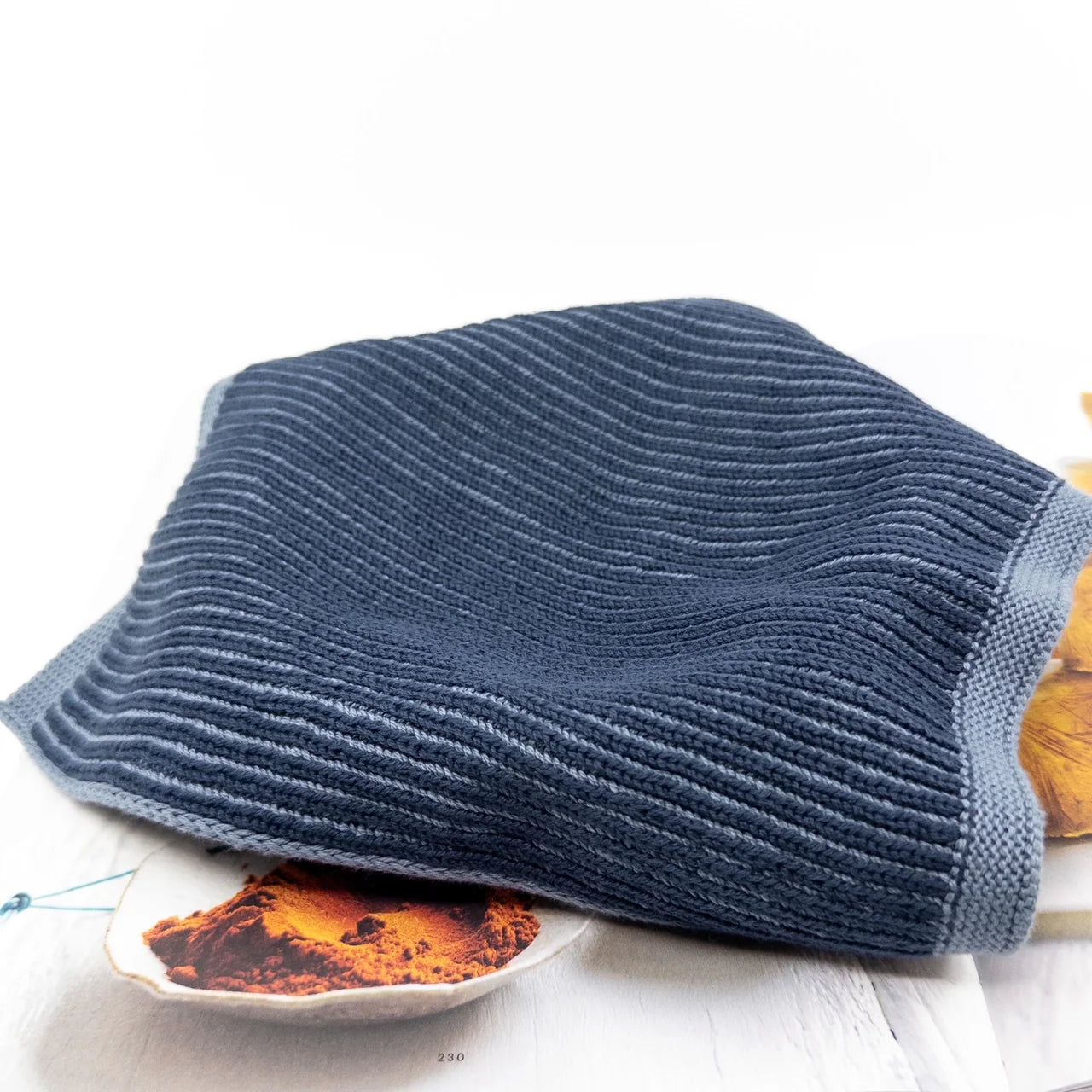 Ecovask Barista Cloth 2pk Organic Cotton - Navy