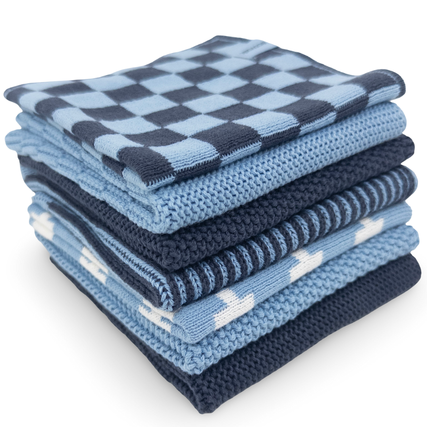 Ecovask Daily Use Dish Cloth 7pc Variety Pack Organic Cotton