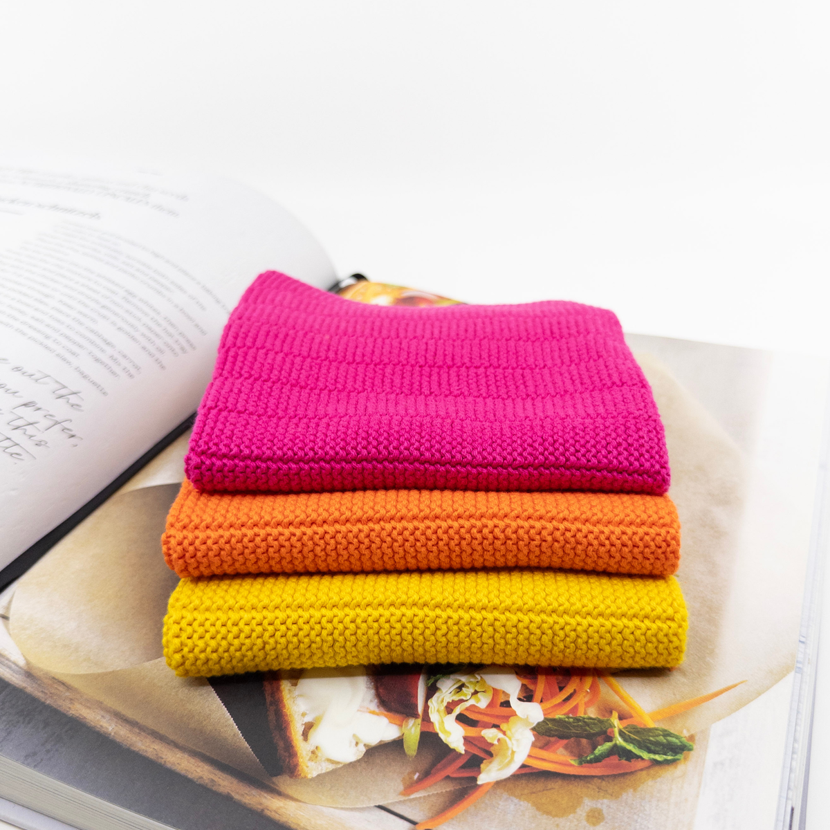 Ecovask Dish Cloths HEAVY DUTY 3pc | Organic Cotton