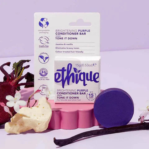 ETHIQUE Solid Conditioner Bar Purple 15g - Tone It Down