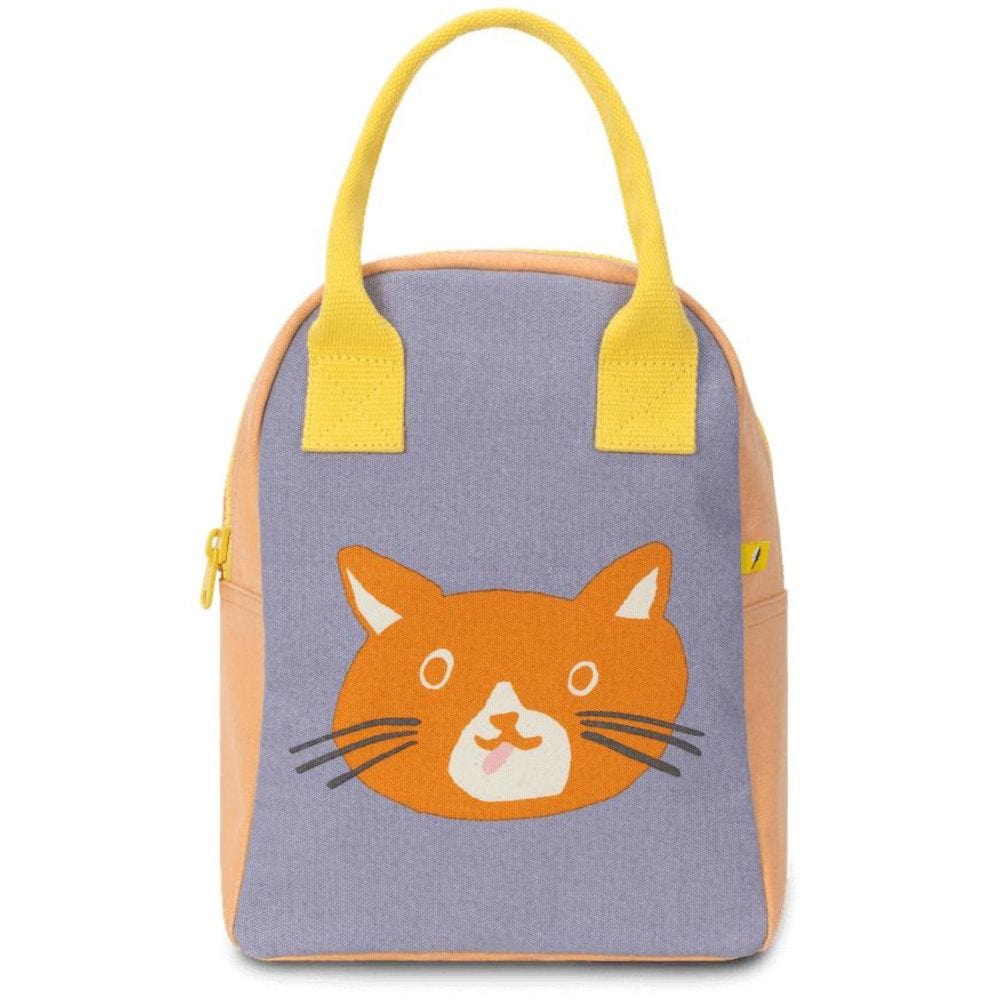 Fluf Zipper Lunch Bag - Cat