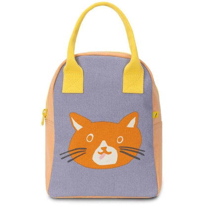 Fluf Zipper Lunch Bag - Cat
