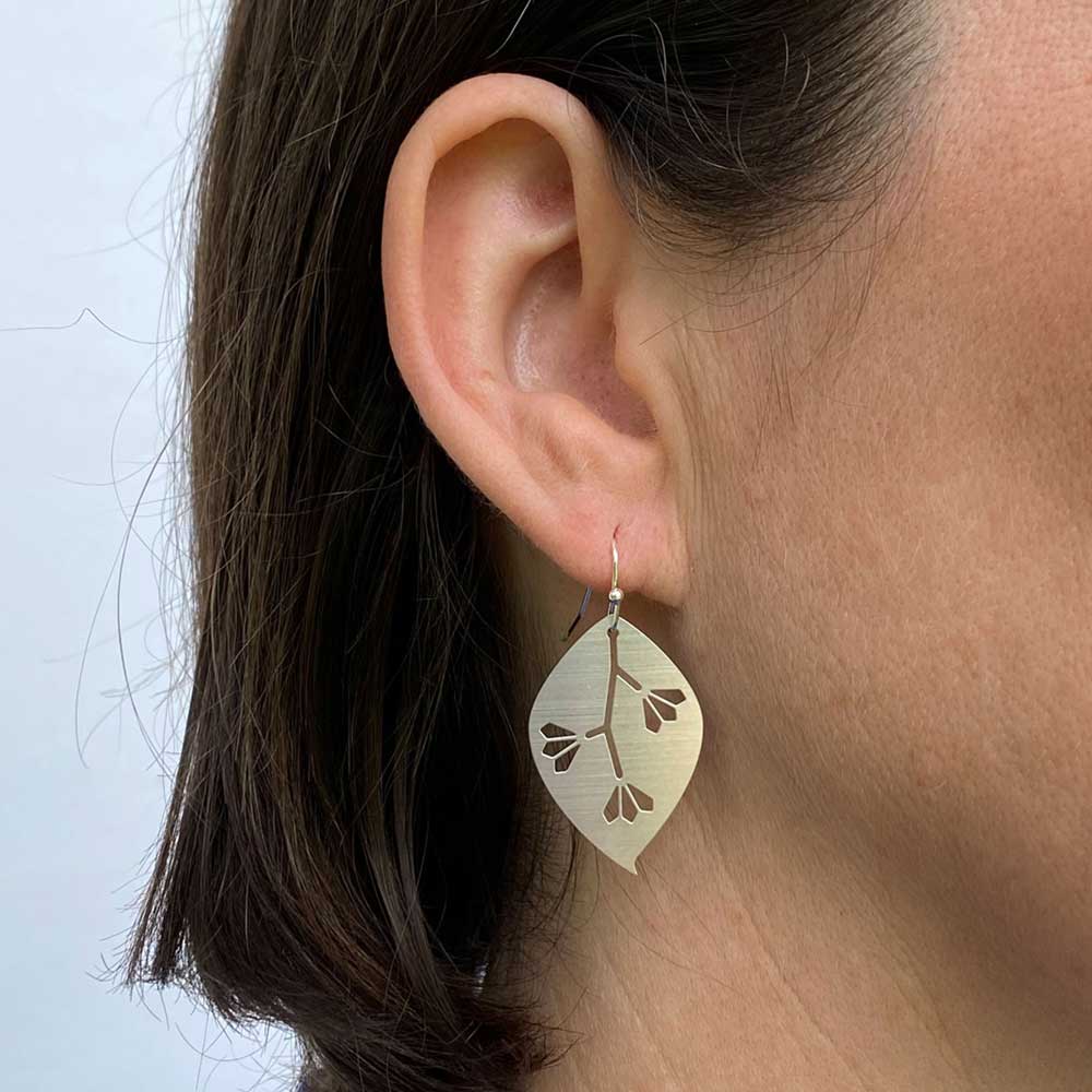 Good Do Good Gum Hook Earrings - Gum Leaf