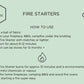 Honeybee Beeswax Fire Starters 12 Pack