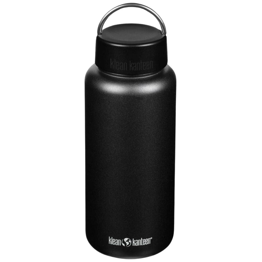 Klean Kanteen 40oz 1182ml Wide Water Bottle with Loop Cap Black