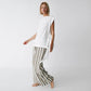 Seaside Tones Linen Pant - Brown Stripe
