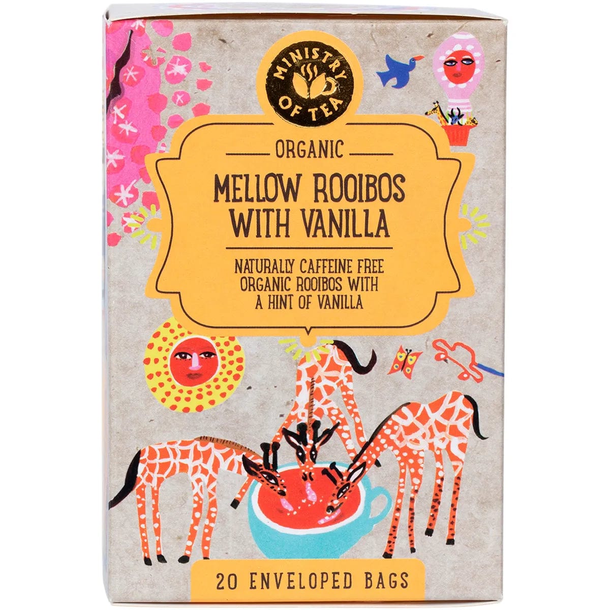 Mission Tea Rooibos Ministry Of Tea Organic Mellow Rooibos with Vanilla Tea Bags 20pk