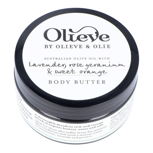 Olieve Body Butter - Lavender, Rose Geranium & Sweet Orange 250ml