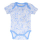 Organic Cotton Summer Baby Onesie - Underwater World Blue