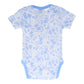 Organic Cotton Summer Baby Onesie - Underwater World Blue