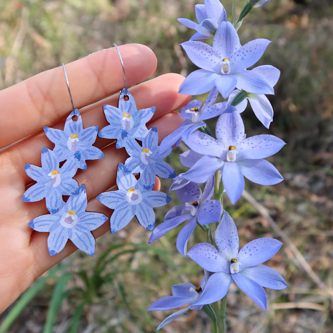 Pixie Nut & Co. Sun Orchid Hoop Earrings