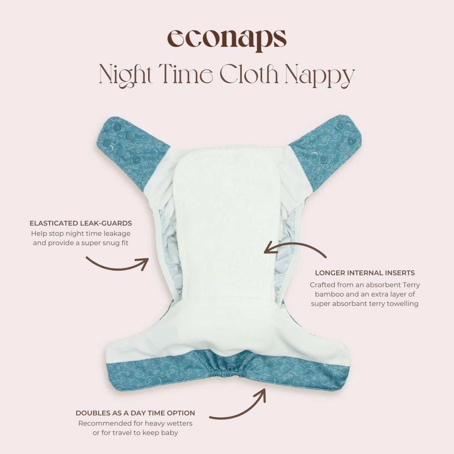 Econaps Night Time Cloth Nappy