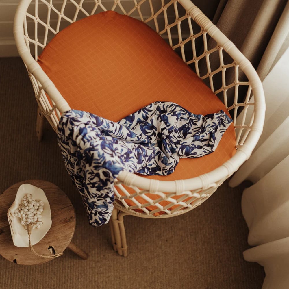 Snug as a Bub & Co. Organic Bassinet Sheet - Terracotta