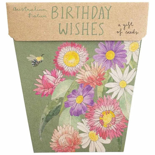 Sow 'n Sow Gift Of Seeds Greeting Card - Birthday Wishes Australian Native