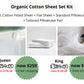 100% Organic Cotton 6 Piece Sheet Set