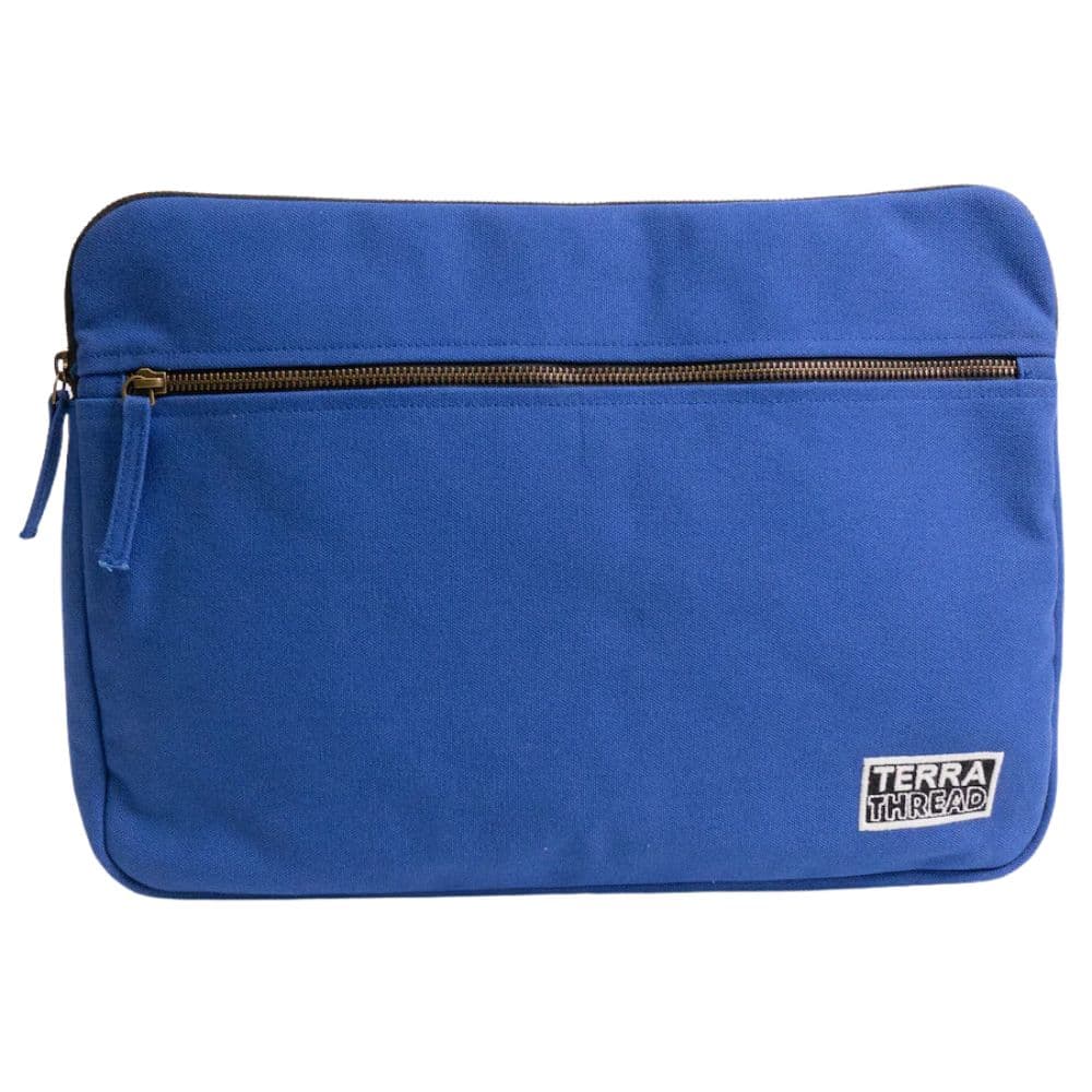 Terra Thread Organic Cotton Laptop Sleeve 15 Inch Tidal Blue