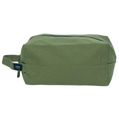 Terra Thread Toiletry Bag Olive Green