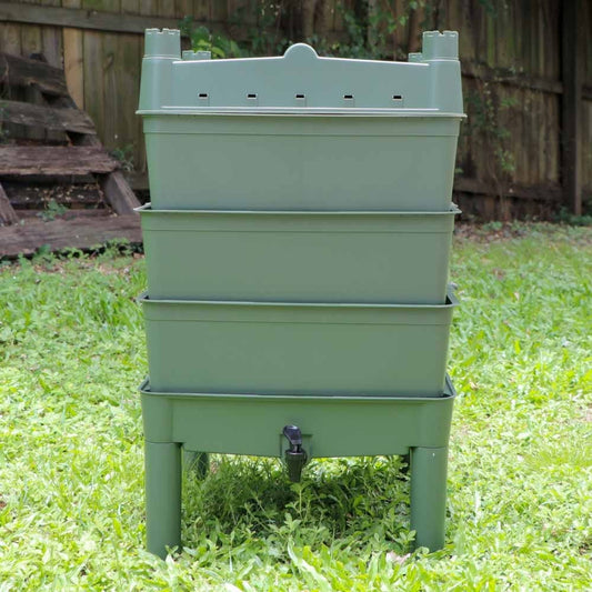 Australian Made Worm Castle - Gum Leaf Green