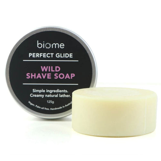 Biome Wild Shave Soap in Tin 120g