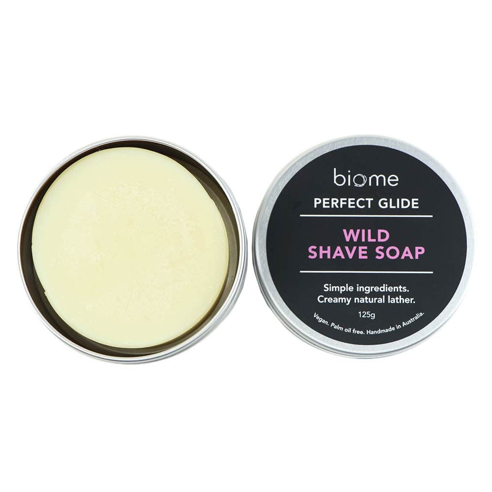 Biome Wild Shave Soap in Tin 120g
