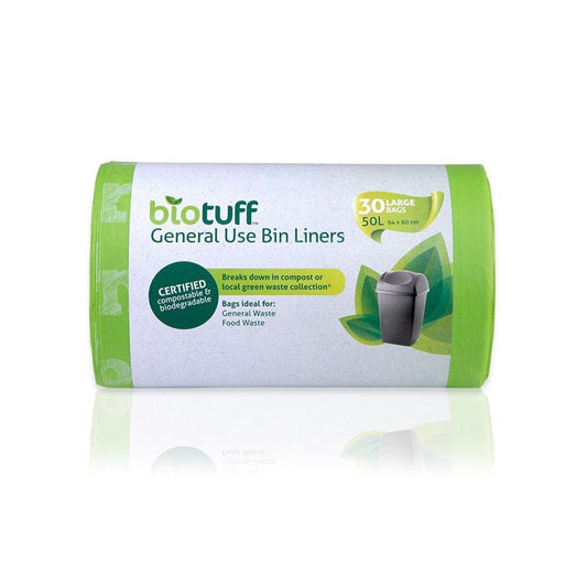 Biotuff Compostable 50L Liner - 30 bags