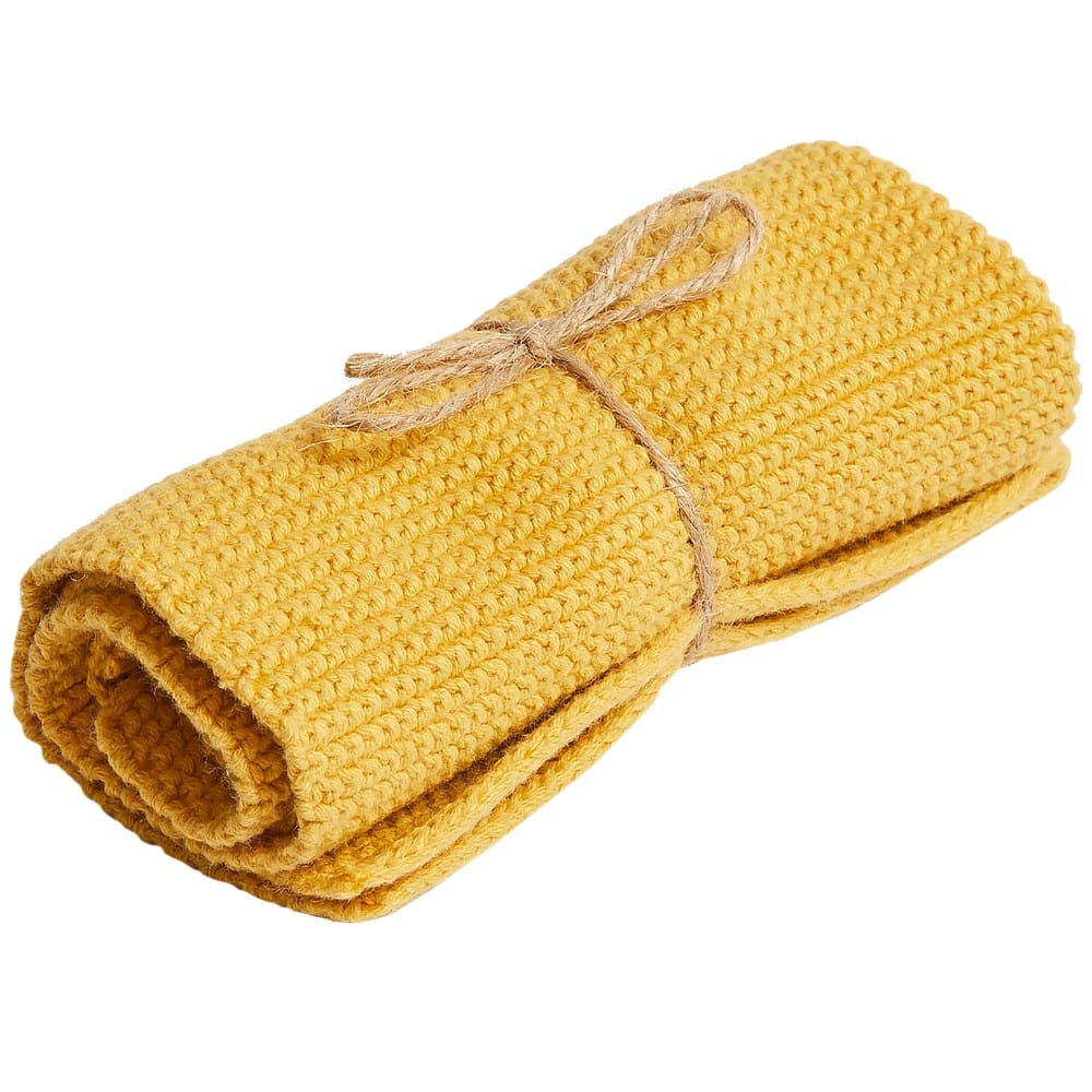 Brightwood Organic Cotton Face Washer All Purpose Cloth - Mustard