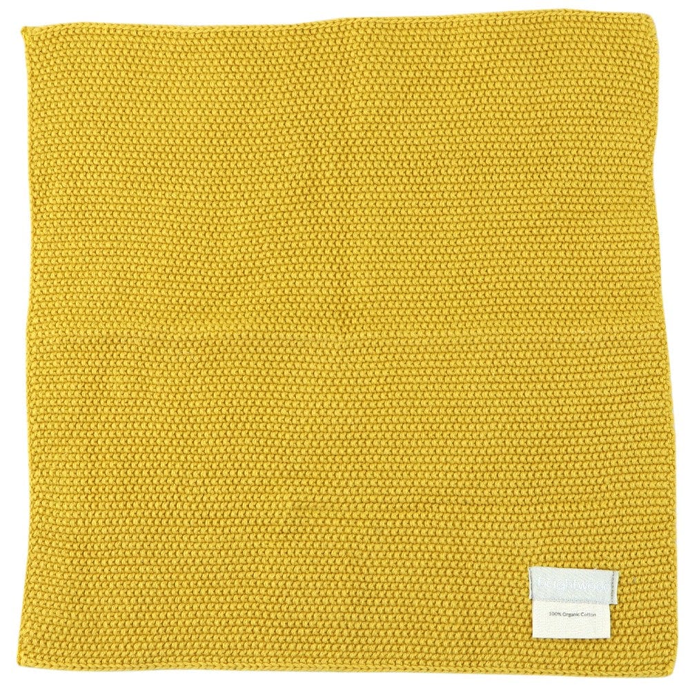 Brightwood Organic Cotton Face Washer All Purpose Cloth - Mustard