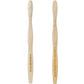 Brush with Bamboo Organic Bamboo Toothbrush Castor Bean Oil Bristles - Adult Soft