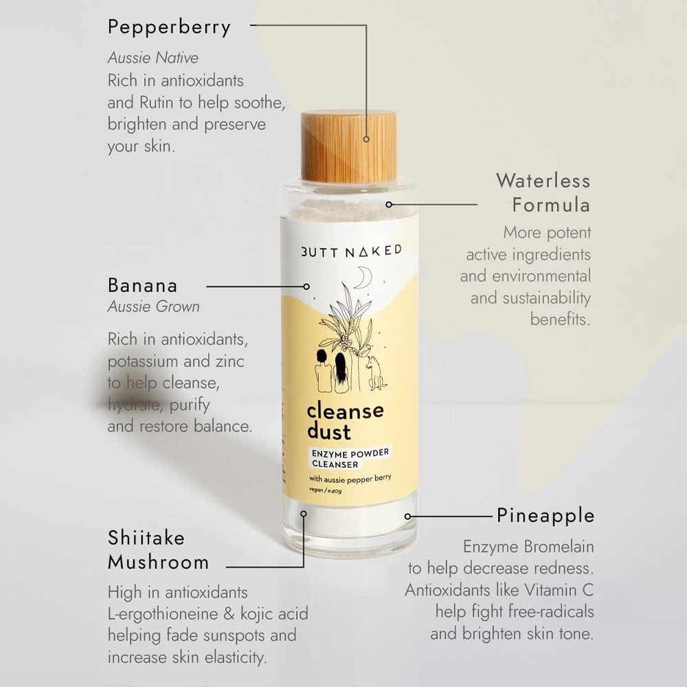 Butt Naked Enzyme Powder Cleanser Dust 40g