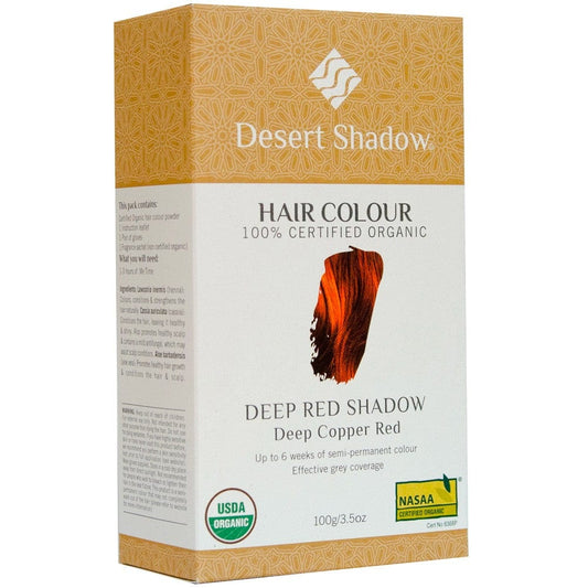 Desert Shadow Organic Hair Colour - Deep Red 100g