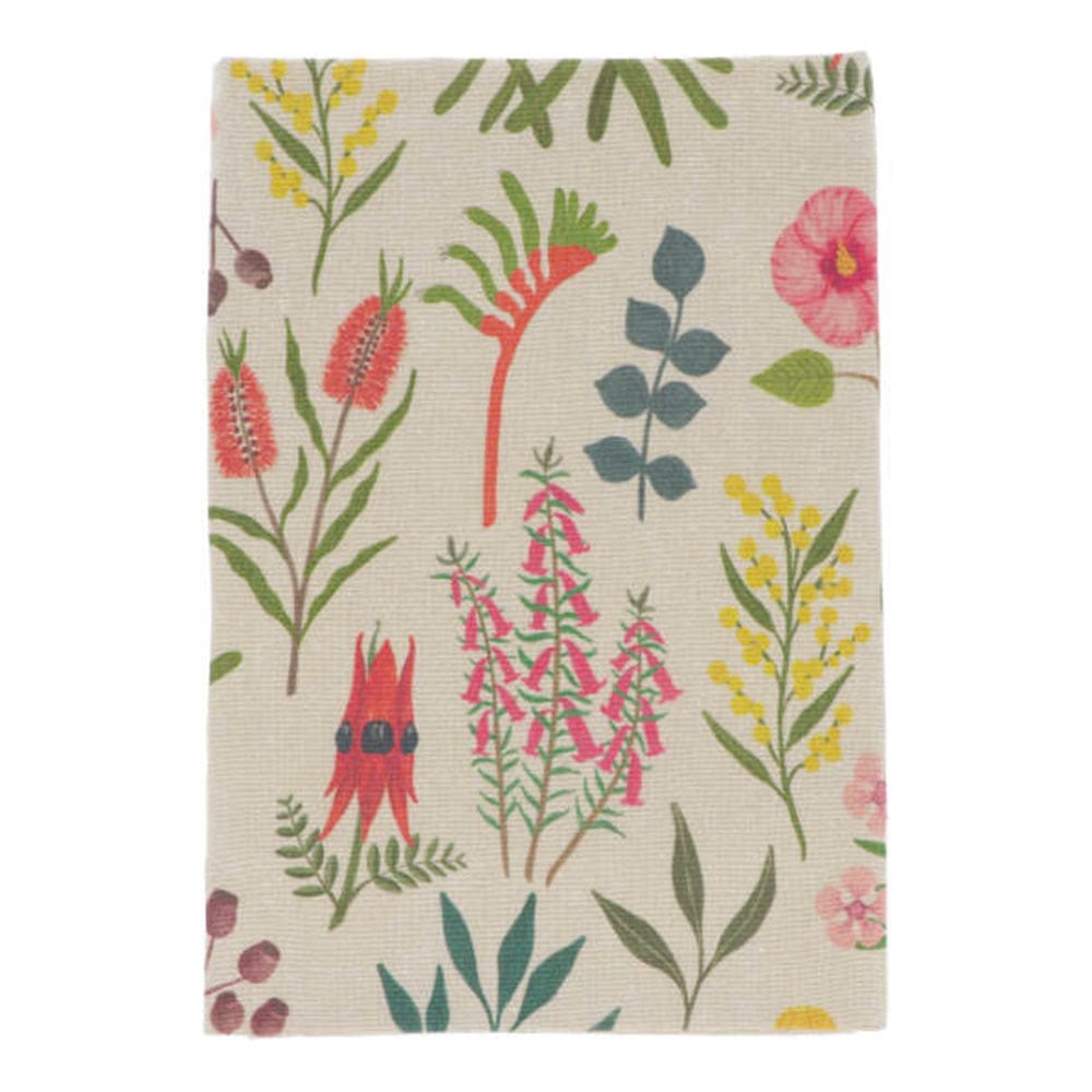 Earth Greetings Tea Towel - Australian Wildflowers