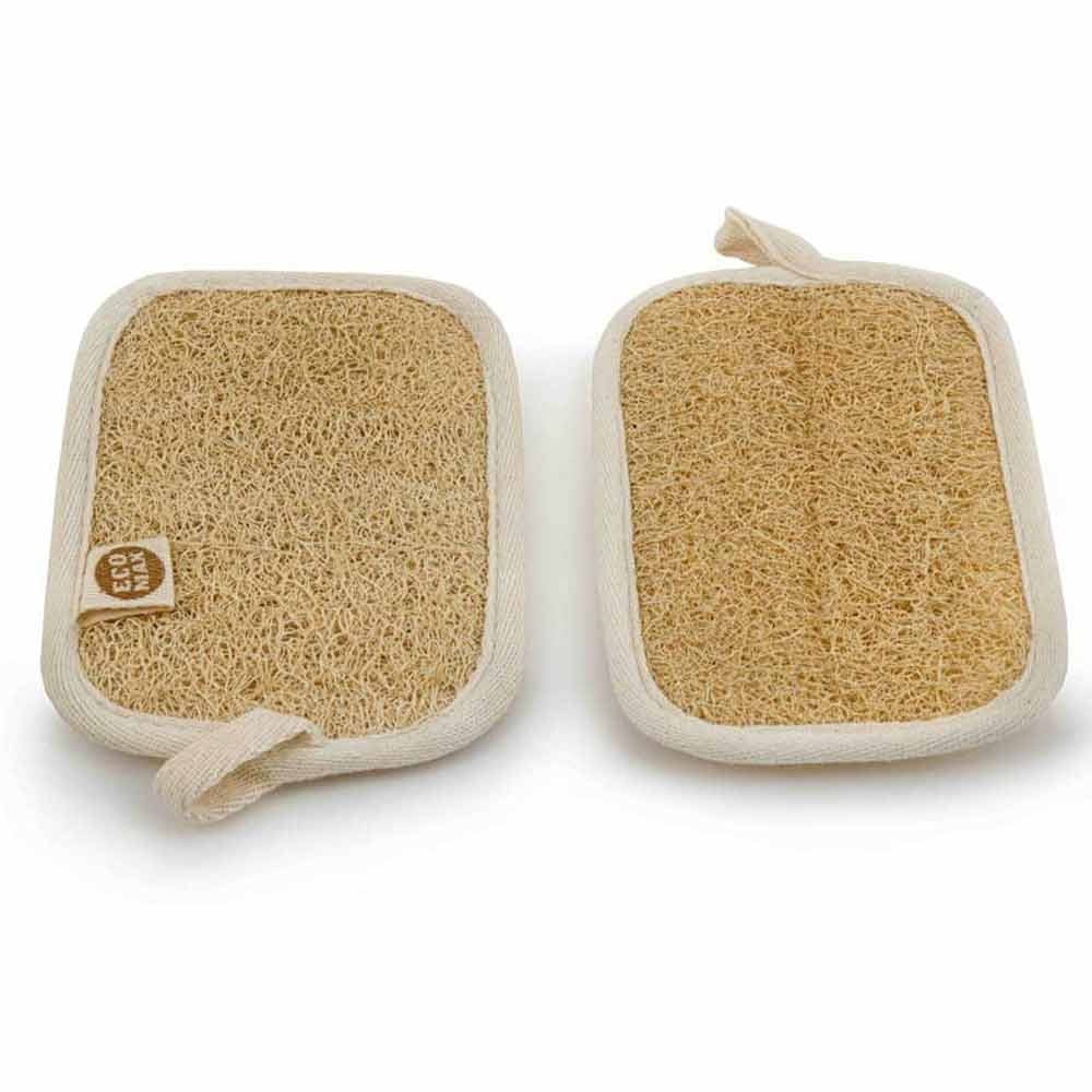 Ecomax Kitchen & Bathroom Loofah Scouring Pad - Twin Pack