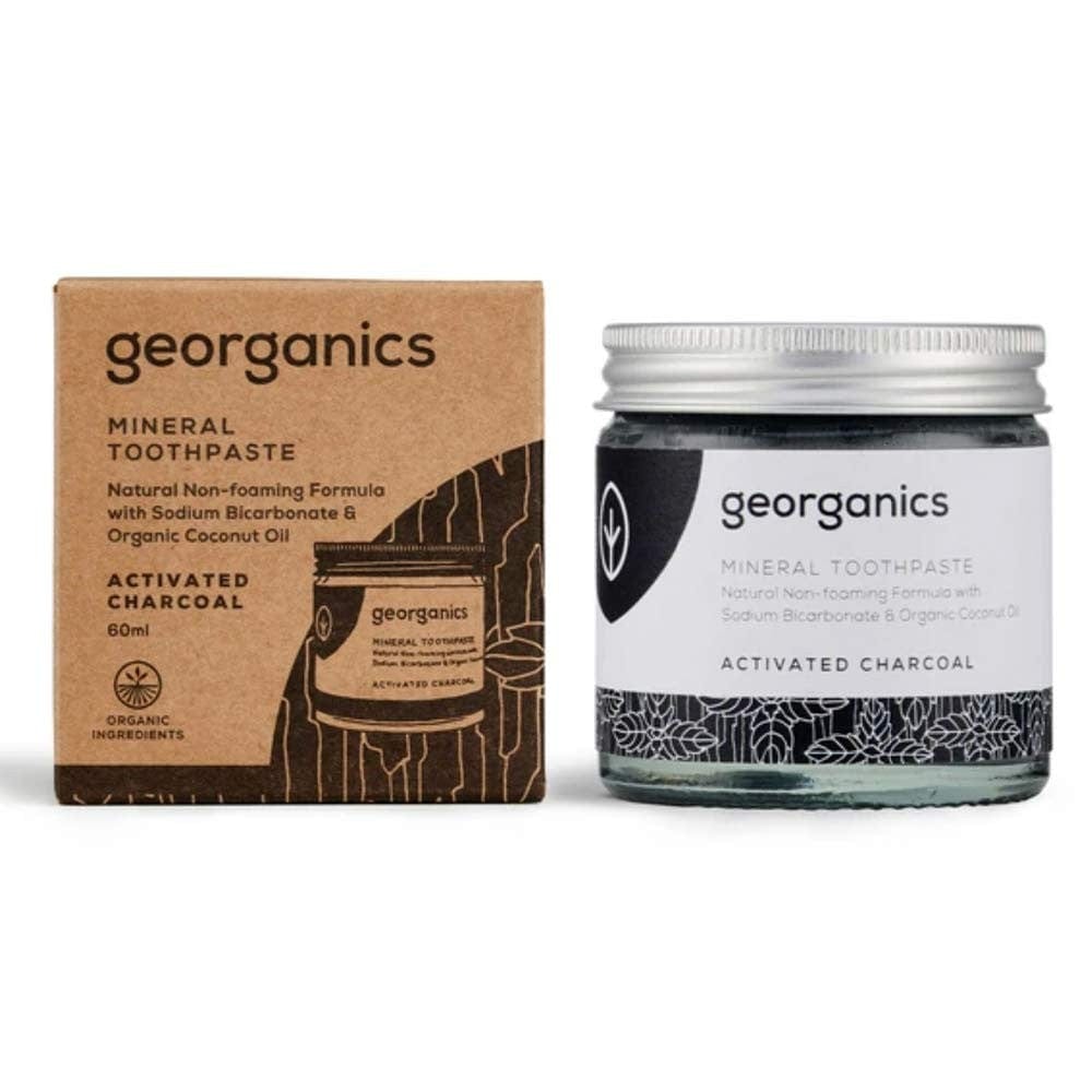 Georganics Natural Mineral-Rich Toothpaste 60ml - Activated Charcoal