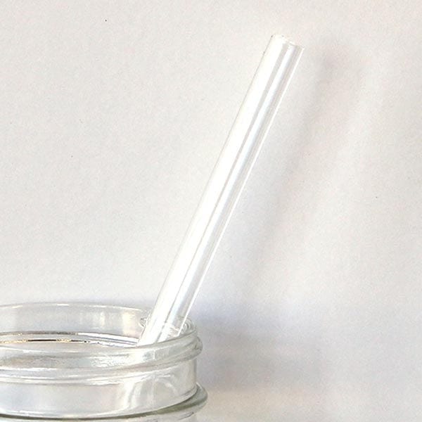 E2 Straw Clear Glass Straw - Straight 9mm (Australian Made)